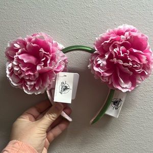💕Minnie Mouse Spring Floral Peony Ears Headband